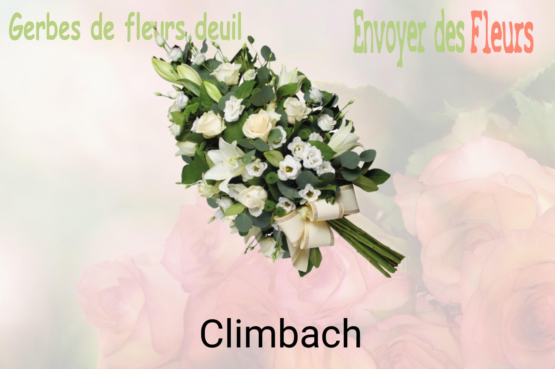Gerbe de fleurs de deuil livrée à Climbach